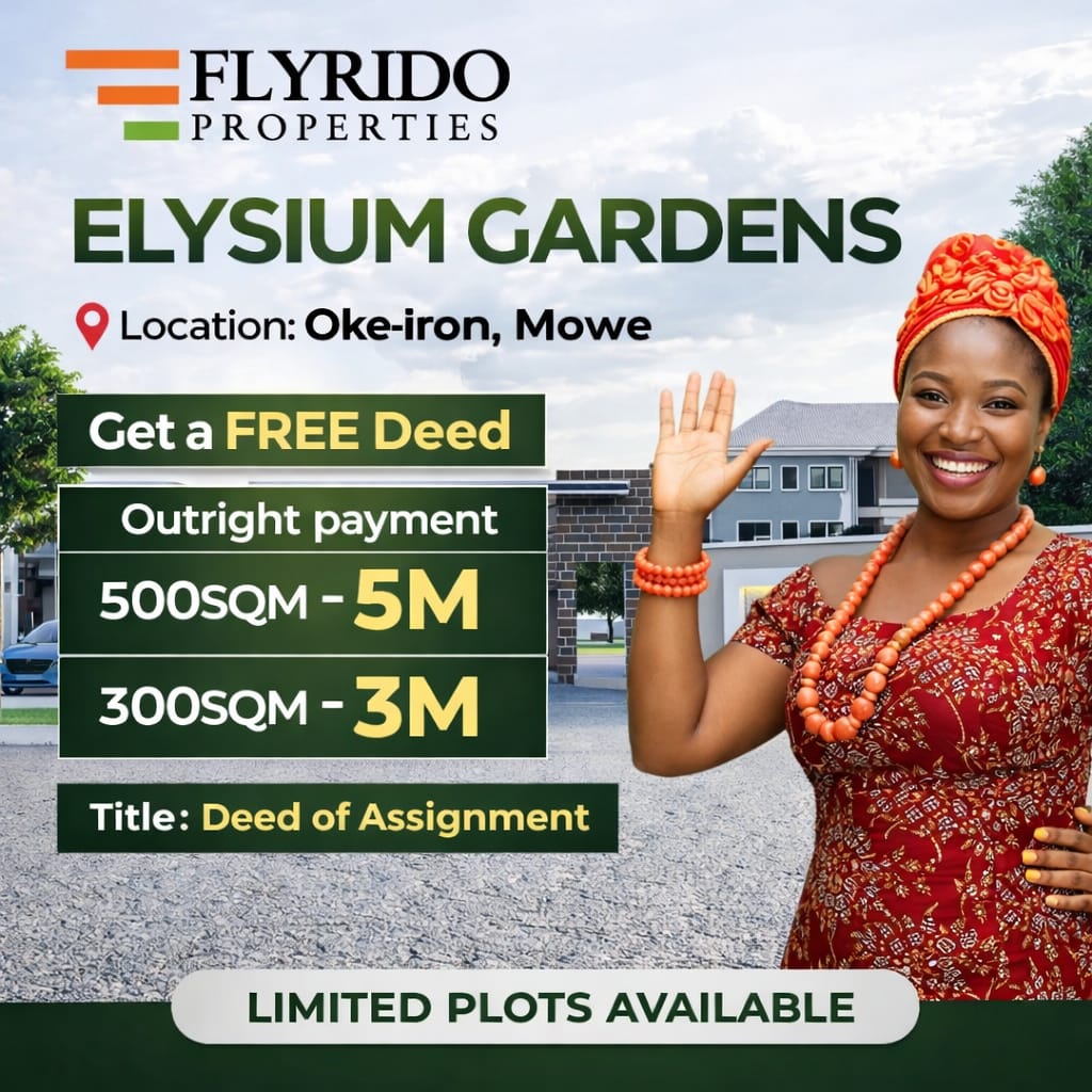 Elysium Gardens Mowe - Land for sale flyer by Flyrido Properties